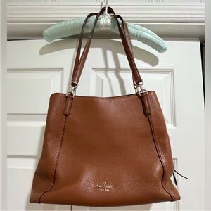 ♠️KATE SPADE ♠️Leila Medium Triple Compartment Shoulder Bag in Warm Gingerbread